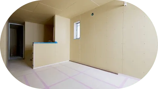 石膏ボード張り